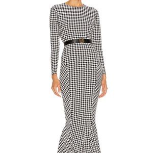Norma Kamali long sleeve crew fishtail dress